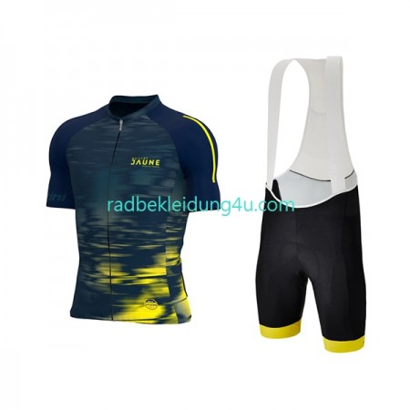 Set Kurzarmtrikot + Trägerhose 2022 Tour de France JAUNE N002